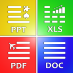 كل قارئ المستندات: pdf ، ppt  ، doc ، odf ، xlsx