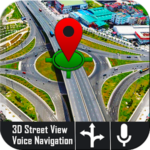 صوت GPS الملاح الحية وخرائط المرور العابر
