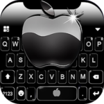 ثيم لوحة المفاتيح Jet Black New Phone10