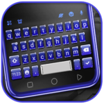 ثيم لوحة المفاتيح 3d Blue Tech