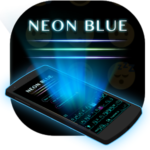 ثيم لوحة المفاتيح Neonblue