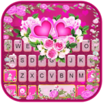 ثيم لوحة المفاتيح Pink Rose Flower