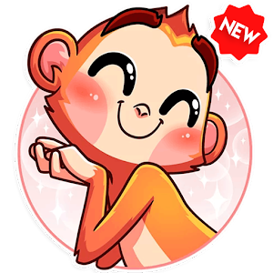 جديد مضحك القردة ملصقات (WAStickerApps)