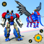 Flying Elephant Robot Transform: Flying Robot War