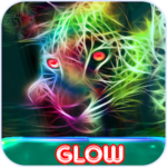 توهج ال GIF: فن من نيون اللون رسم