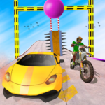 Stuntman ميجا الدراجة منحدر لعبة السيارات