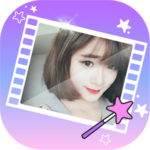 Video maker with music and text on video