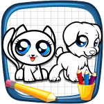 Learn How to Draw Cute Cats & Dogs