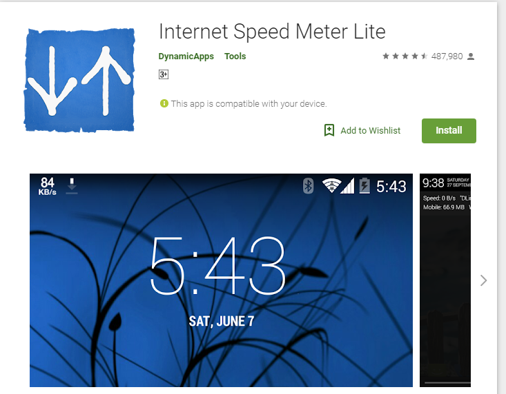 معرفة سرعة الانترنت في هاتفك من حيث النقل والاستقبال