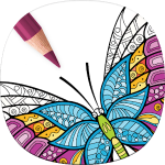 تلوين فراشة كتاب تلوين للكبار