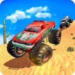 4×4 الطرق الوعرة شاحنة الوحش الكبرى لعبة الصحراء