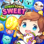 مغامرة حل اللغزEverytown Sweet: Match 3 Puzzle