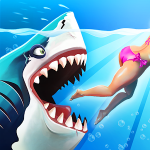 لعبة عالم القرش الجائع Hungry Shark World Mod مهكرة