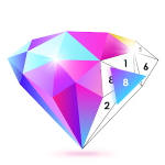 التلوين اللون No.Poly حسب الرقم