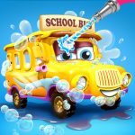 School Bus Wash & Repair Game‏