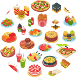 stickers food‏