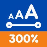 الخط الكبير – تغيير حجم الخط