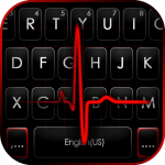 برنامج خلفية الكيبورد Red Heartbeat L‏