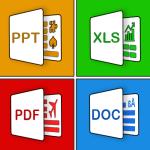 كل قارئ المستندات: pdf ، ppt  ، doc ، odf ، xlsx