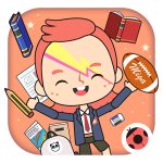 تطبيق Miga Town: My School مهكر