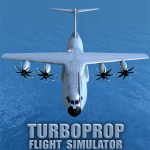 لعبة Turboprop Flight Simulator 3D مهكرة